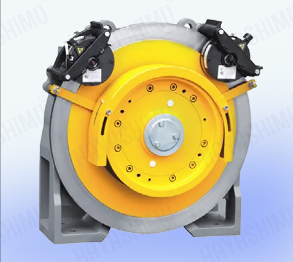 yellow color traction motor