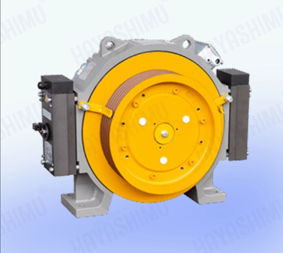 Yellow Torin Drive Elevator Traction Machine