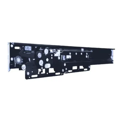 ESHINE 2 Panel Side Opening Glass Landing Door Header With Frame