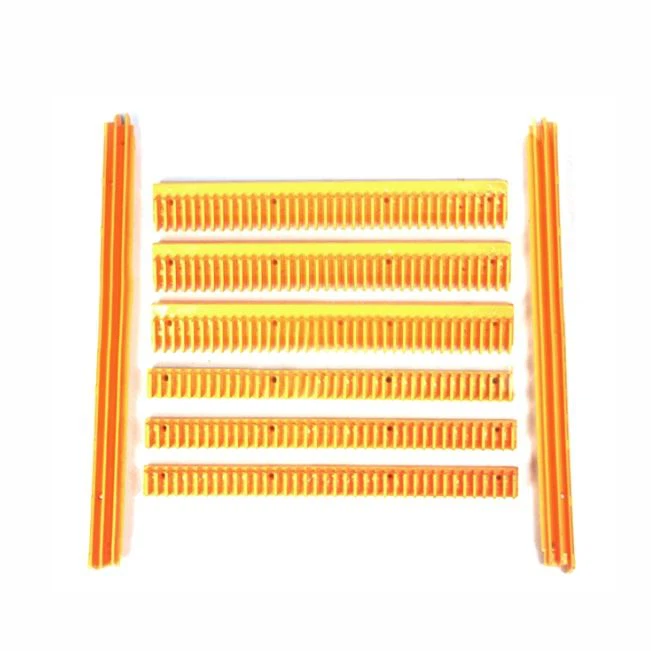 Hitachi Escalator Step Yellow Frame H2106230 front view Hitachi Escalator Step Yellow Frame H2106230 front view