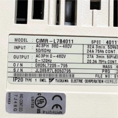 YASKAWA L7 Elevator Inverter - Image 3